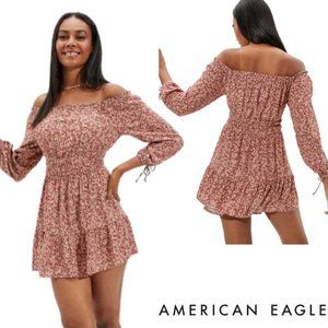 AEO Off The Shoulder Print Dress - NWOT!